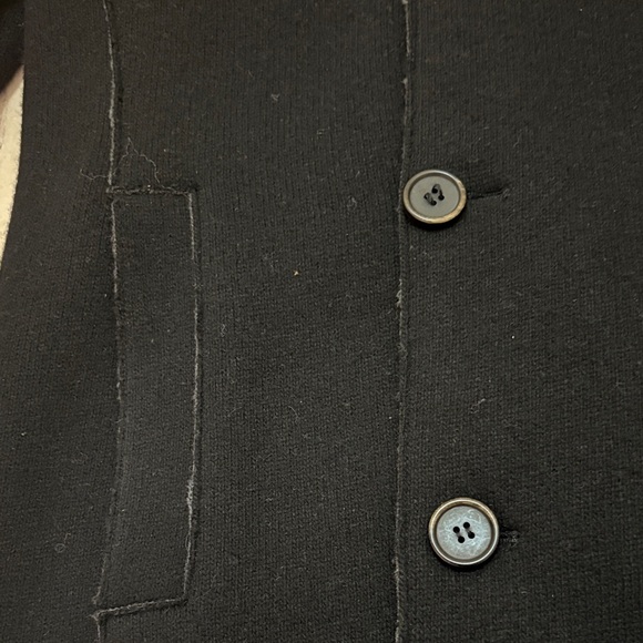 GIMO’S Sheep Skin Leather Black Double-Breasted Men's Coat Size M - Picture 8 of 16